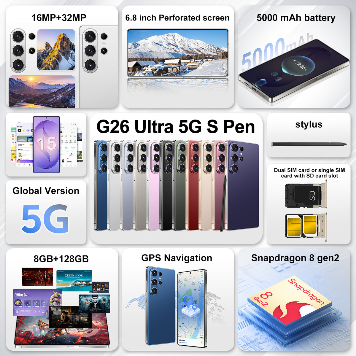 GAMAKOO G26 Ultra 5G S Pen 128G Version
