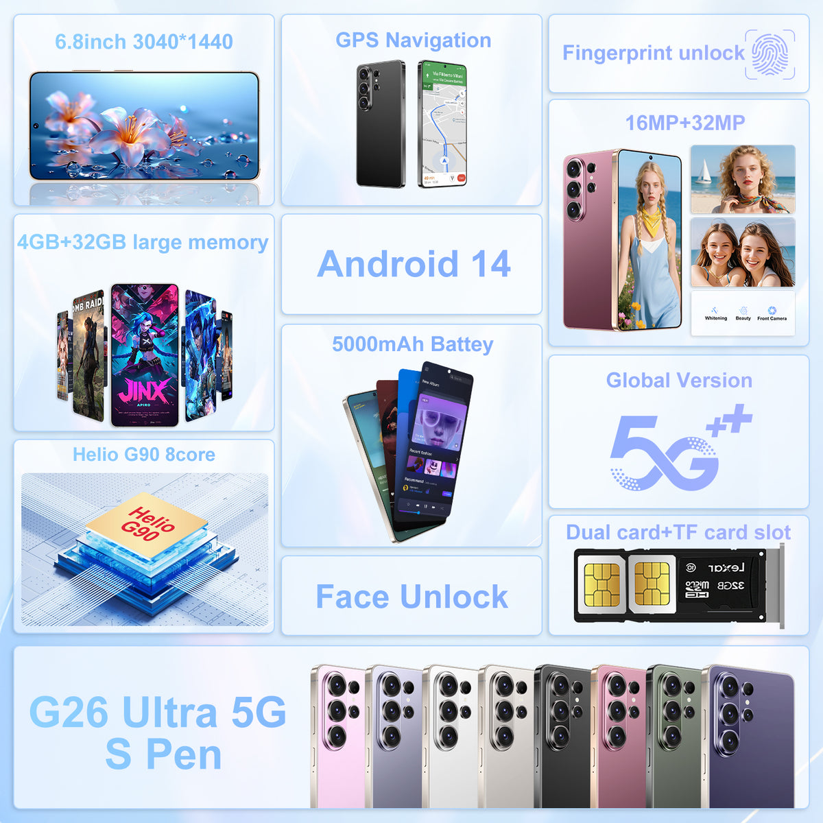 GAMAKOO G26 Ultra 5G S Pen 32G Version